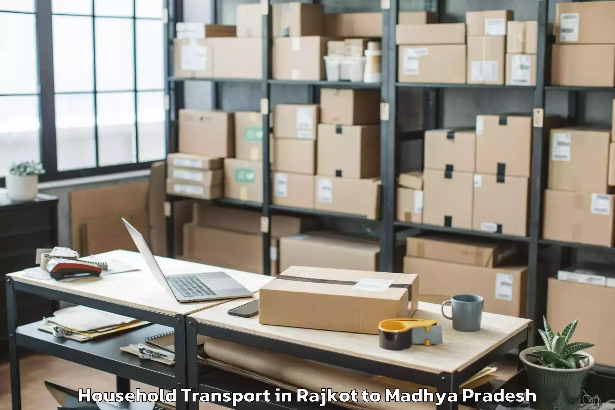 Book Rajkot to Harda Household Transport Online